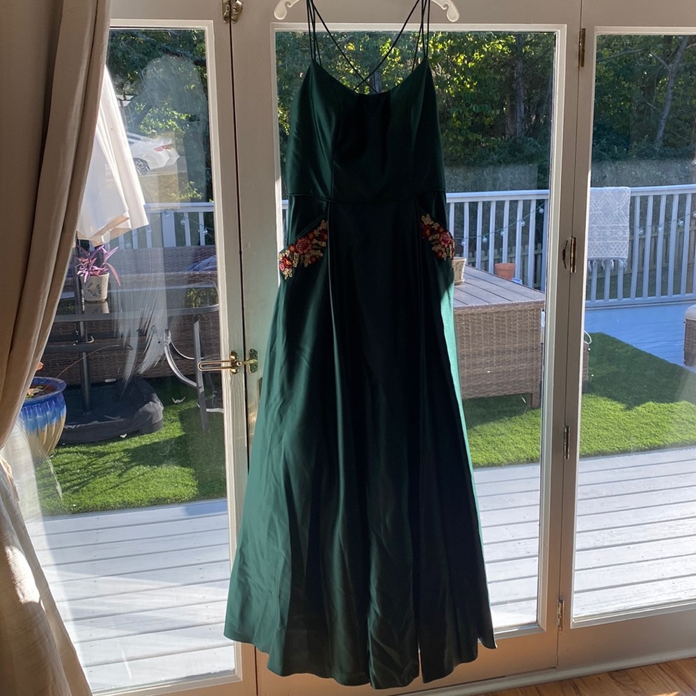 Emerald green prom or formal dress!